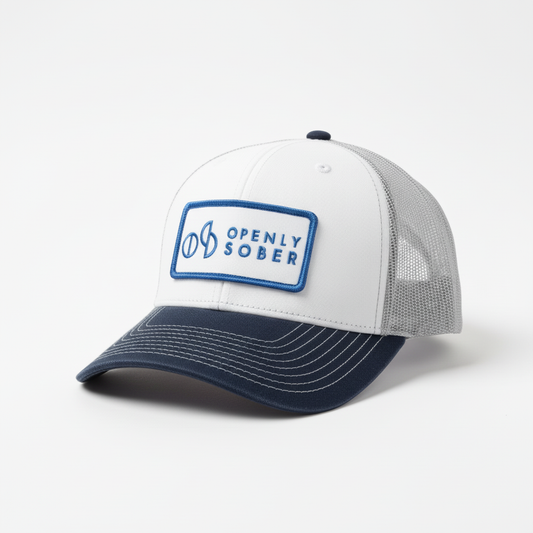 Openly Sober Patch Cap - Gray & Blue